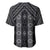 New Zealand Aotearoa Baseball Jersey Black Poutama With Taniko Pattern LT05