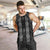New Zealand Aotearoa Men Tank Top Black Poutama With Taniko Pattern LT05