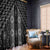 New Zealand Aotearoa Window Curtain Black Poutama With Taniko Pattern LT05
