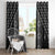 New Zealand Aotearoa Window Curtain Black Poutama With Taniko Pattern LT05