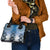 New Zealand Shoulder Handbag Poutama Mix Blue Taniko Inspired Art LT05
