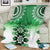 New Zealand Blanket Poutama Mix Green Taniko Inspired Art LT05