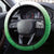 New Zealand Steering Wheel Cover Poutama Mix Green Taniko Inspired Art LT05