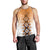 New Zealand Men Tank Top Poutama Mix Orange Taniko Inspired Art LT05