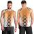 New Zealand Men Tank Top Poutama Mix Orange Taniko Inspired Art LT05