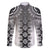 New Zealand Family Matching Long Sleeve Bodycon Dress and Hawaiian Shirt Poutama Mix Gray Taniko Inspired Art LT05