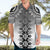 New Zealand Hawaiian Shirt Poutama Mix Gray Taniko Inspired Art LT05