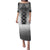 New Zealand Puletasi Poutama Mix Gray Taniko Inspired Art LT05