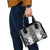 New Zealand Shoulder Handbag Poutama Mix Gray Taniko Inspired Art LT05