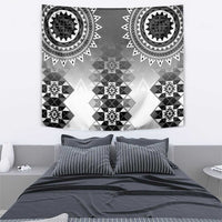 New Zealand Tapestry Poutama Mix Gray Taniko Inspired Art LT05