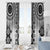 New Zealand Window Curtain Poutama Mix Gray Taniko Inspired Art LT05