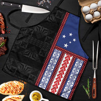 Samoa Flag Apron Ula Fala With Samoan Siapo - Polynesian Pride