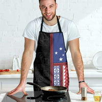 Samoa Flag Apron Ula Fala With Samoan Siapo - Polynesian Pride
