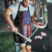 Samoa Flag Apron Ula Fala With Samoan Siapo - Polynesian Pride