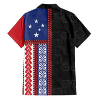 Samoa Flag Family Matching Summer Maxi Dress and Hawaiian Shirt Ula Fala With Samoan Siapo LT05 - Polynesian Pride