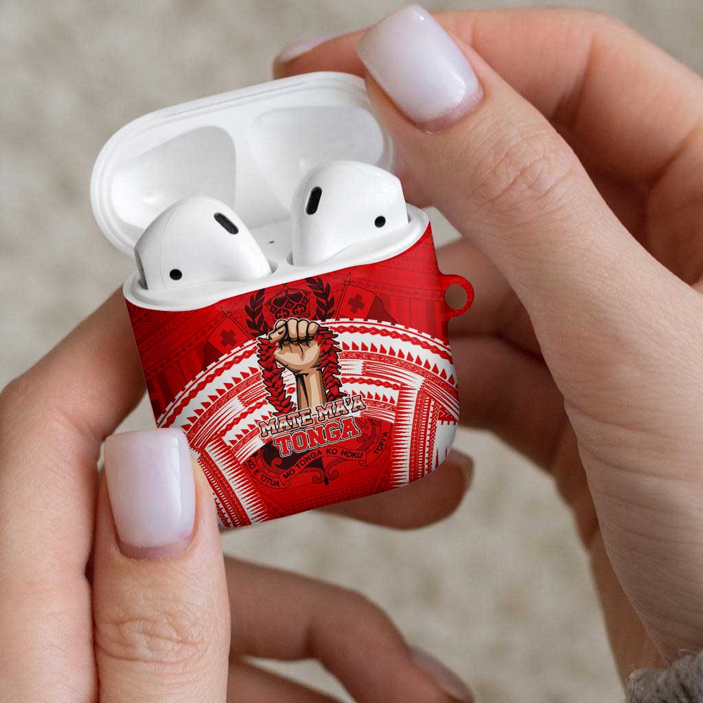 Tonga Rugby Mate Ma'a AirPods Case Tongan Pride Unique Style - Polynesian Pride