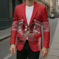Custom Tonga Rugby Mate Ma'a Blazer Tongan Pride Unique Style - Polynesian Pride
