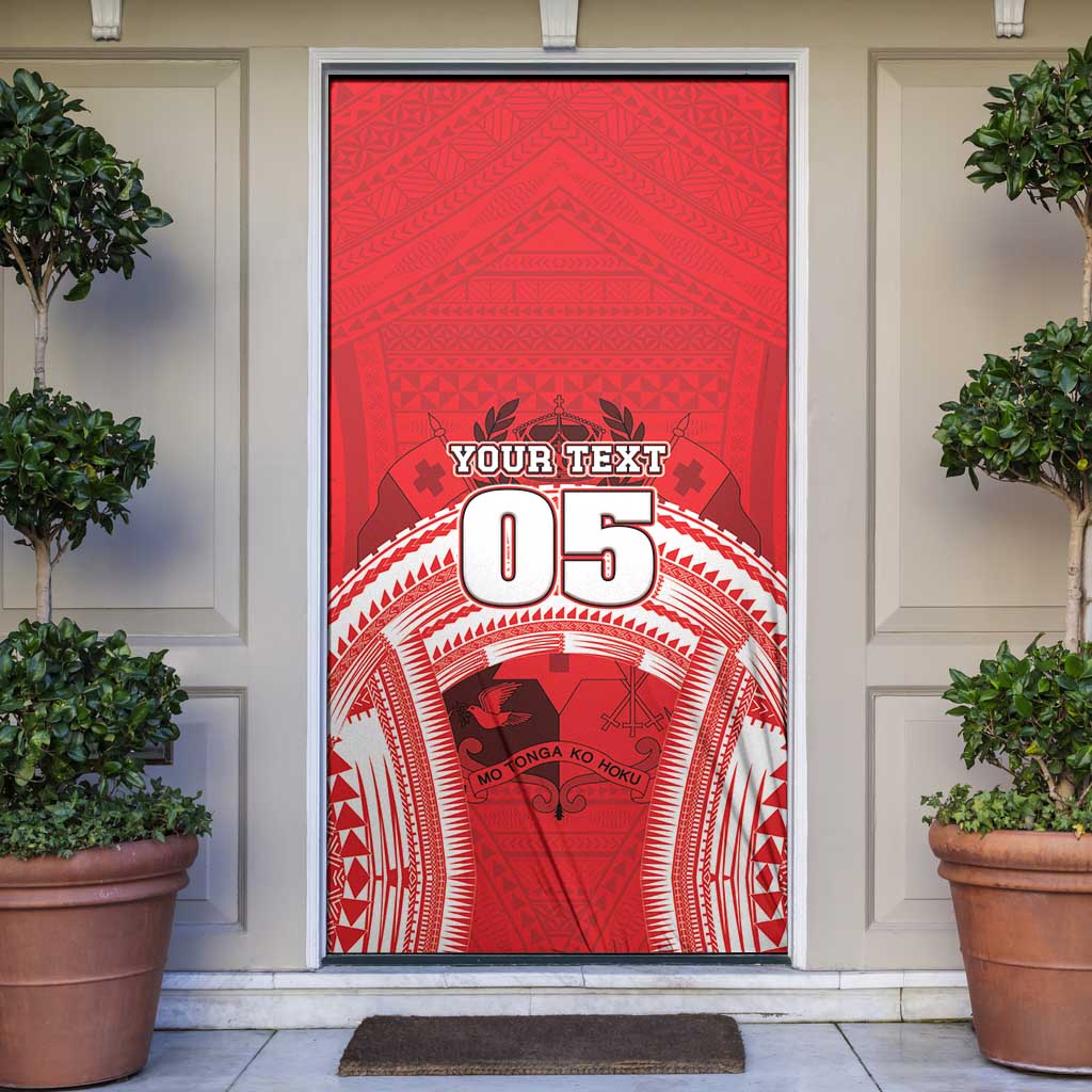 Custom Tonga Rugby Mate Ma'a Door Cover Tongan Pride Unique Style - Polynesian Pride