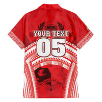 Custom Tonga Rugby Mate Ma'a Family Matching Off The Shoulder Long Sleeve Dress and Hawaiian Shirt Tongan Pride Unique Style LT05 - Polynesian Pride