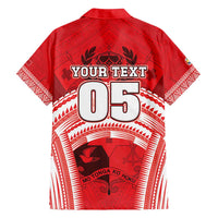 Custom Tonga Rugby Mate Ma'a Family Matching Off Shoulder Maxi Dress and Hawaiian Shirt Tongan Pride Unique Style - Polynesian Pride