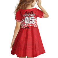 Custom Tonga Rugby Mate Ma'a Family Matching Off Shoulder Short Dress and Hawaiian Shirt Tongan Pride Unique Style - Polynesian Pride