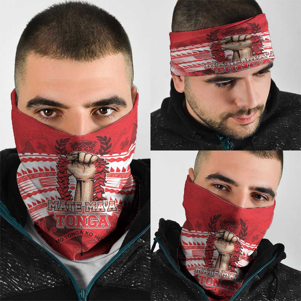 Tonga Rugby Mate Ma'a Neck Gaiter Tongan Pride Unique Style - Polynesian Pride