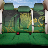 New Zealand Aotearoa Ruru Back Car Seat Cover Maori Fern Art Green