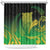 New Zealand Aotearoa Ruru Shower Curtain Maori Fern Art Green