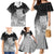 New Zealand Aotearoa Ruru Family Matching Mermaid Dress and Hawaiian Shirt Maori Fern Art Black