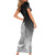 New Zealand Aotearoa Ruru Short Sleeve Bodycon Dress Maori Fern Art Black