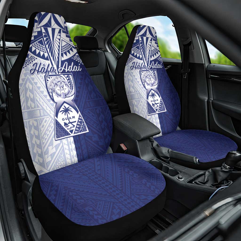 Northern Mariana Islands And Guam Car Seat Cover Latte Stone With Tribal Pattern