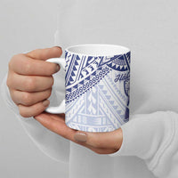 Northern Mariana Islands And Guam Ceramic Mug Latte Stone With Tribal Pattern