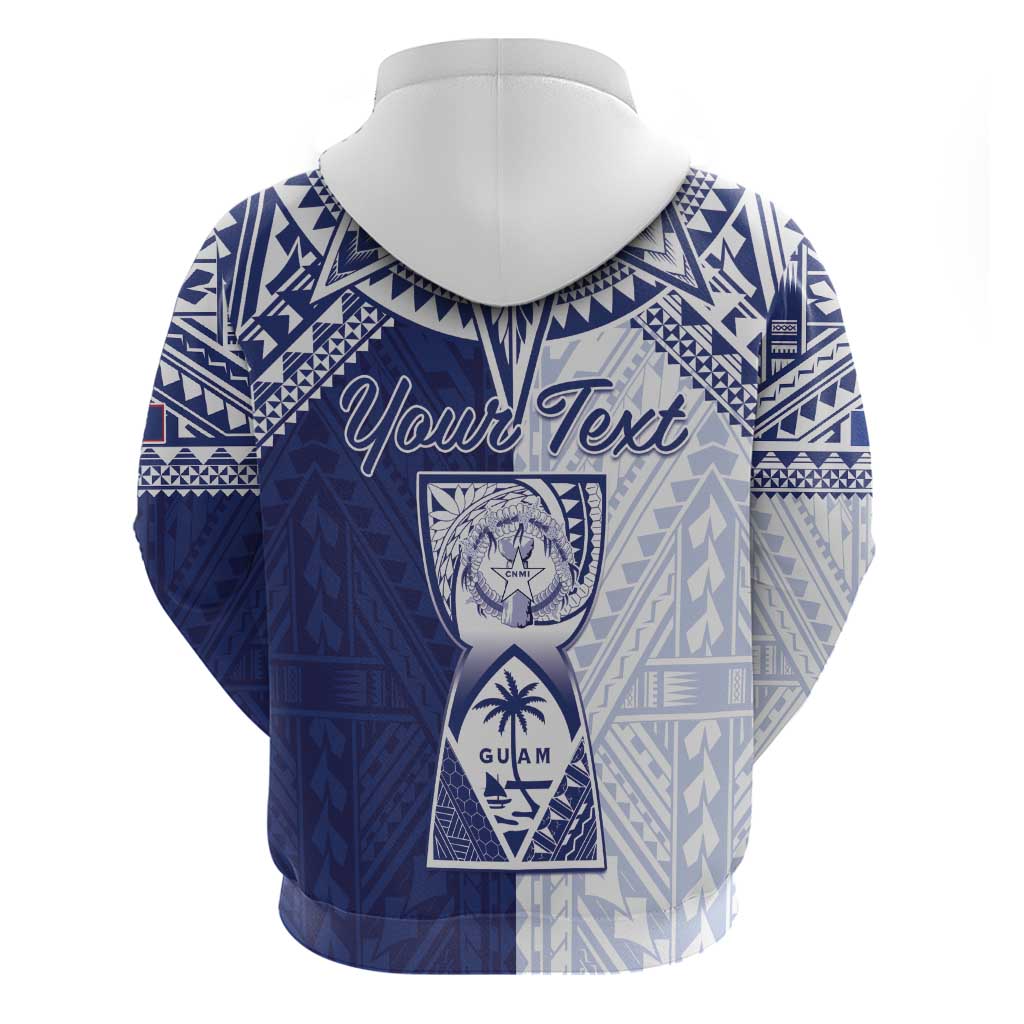 Personalised Northern Mariana Islands And Guam Hoodie Latte Stone With Tribal Pattern LT05 - Polynesian Pride