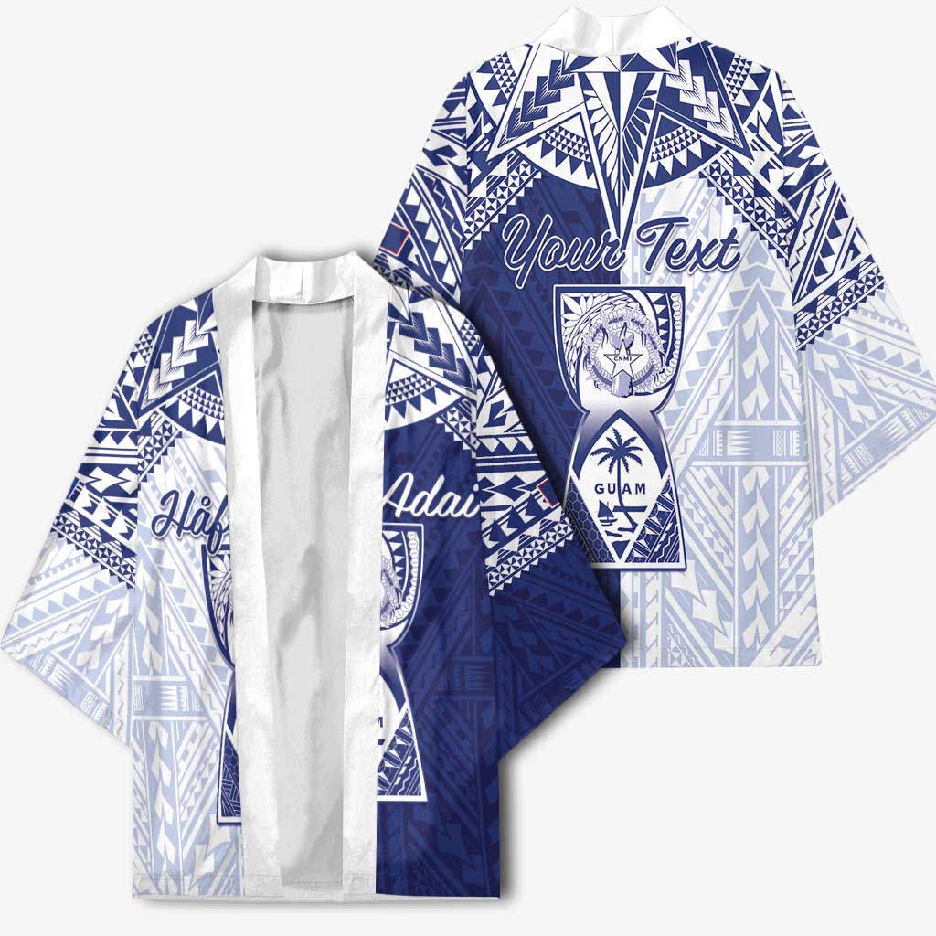 Personalised Northern Mariana Islands And Guam Kimono Latte Stone With Tribal Pattern