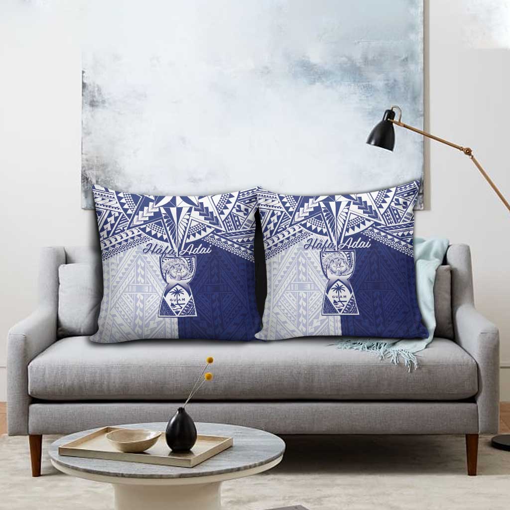 Northern Mariana Islands And Guam Pillow Cover Latte Stone With Tribal Pattern