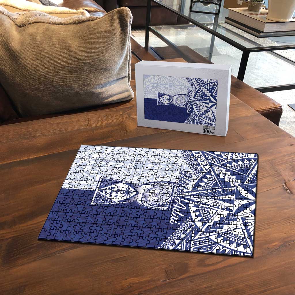 Northern Mariana Islands And Guam Puzzle Latte Stone With Tribal Pattern