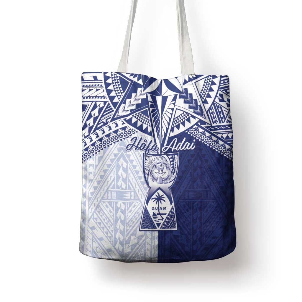 Northern Mariana Islands And Guam Tote Bag Latte Stone With Tribal Pattern
