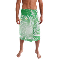 Polynesian Jellyfish Lavalava With Plumeria Green LT05 Green - Polynesian Pride