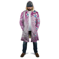 Polynesian Jellyfish Cloak With Plumeria Pink