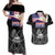 American Samoa Flag Day Couples Matching Off Shoulder Maxi Dress and Hawaiian Shirt Bald Eagle With Polynesian Pattern