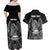 American Samoa Flag Day Couples Matching Off Shoulder Maxi Dress and Hawaiian Shirt Bald Eagle With Polynesian Pattern