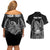 American Samoa Flag Day Couples Matching Off Shoulder Short Dress and Hawaiian Shirt Bald Eagle With Polynesian Pattern