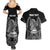 American Samoa Flag Day Couples Matching Summer Maxi Dress and Hawaiian Shirt Bald Eagle With Polynesian Pattern