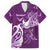 Personalised Fibromyalgia Awareness Hawaiian Shirt Polynesian Purple Ribbon