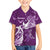 Personalised Fibromyalgia Awareness Hawaiian Shirt Polynesian Purple Ribbon