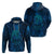 New Zealand Dream Catcher Hoodie Maori Koru Pattern Blue Version