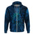 New Zealand Dream Catcher Zip Hoodie Maori Koru Pattern Blue Version