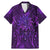 New Zealand Dream Catcher Family Matching Mermaid Dress and Hawaiian Shirt Maori Koru Pattern Purple Version