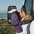 New Zealand Dream Catcher Tumbler With Handle Maori Koru Pattern Purple Version