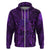 New Zealand Dream Catcher Zip Hoodie Maori Koru Pattern Purple Version